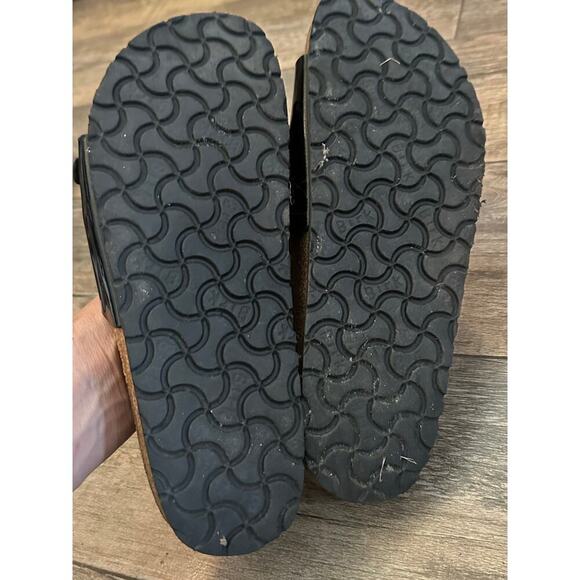 Birkenstock Black Patent Leather Ibiza Birko-Flor Sandals Size 38 - Picture 6 of 6